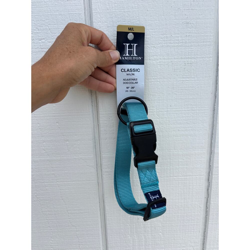NWT Dog Collar,‎ Hamilton, Turquoise, M/L